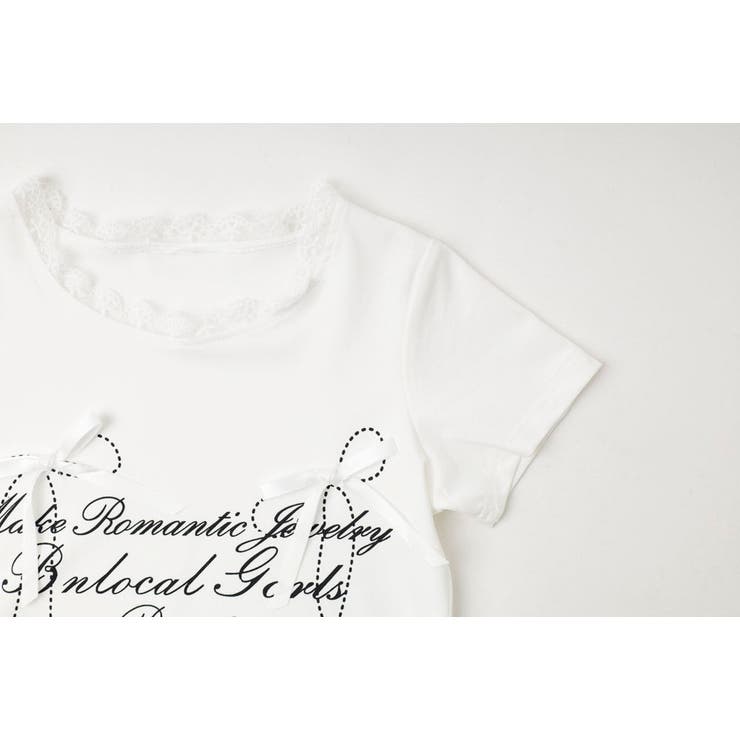 ネックレースデザインリボンプリントTシャツ | URBAN CHERRY | 詳細画像21 