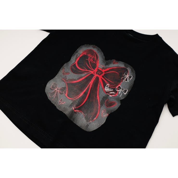 スプレーリボンプリントオーバーサイズTシャツ | URBAN CHERRY | 詳細画像13 