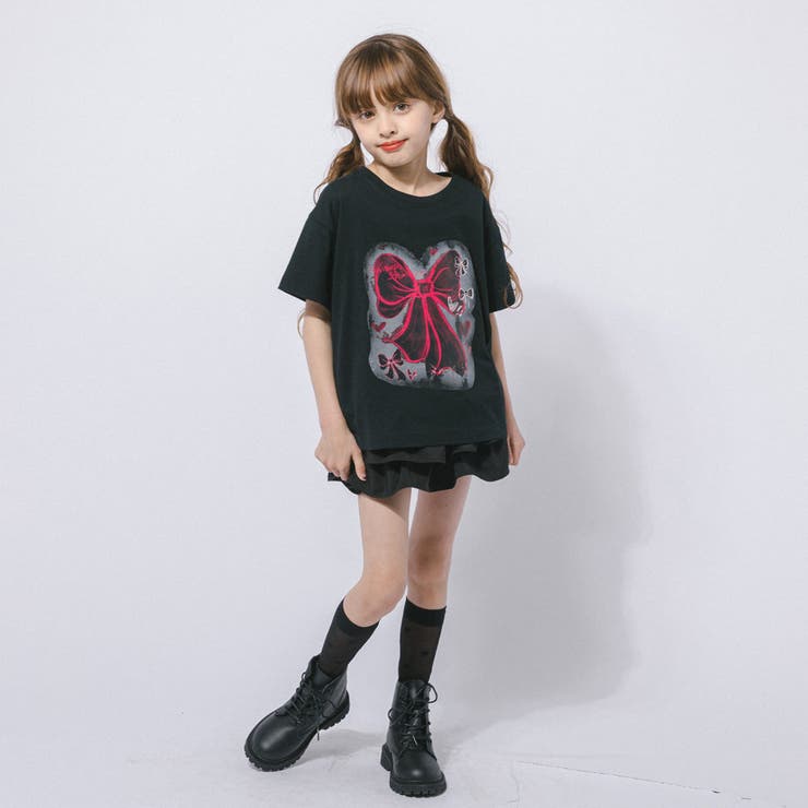 スプレーリボンプリントオーバーサイズTシャツ | URBAN CHERRY | 詳細画像3 