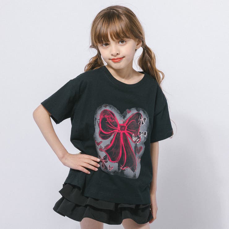 スプレーリボンプリントオーバーサイズTシャツ | URBAN CHERRY | 詳細画像7 