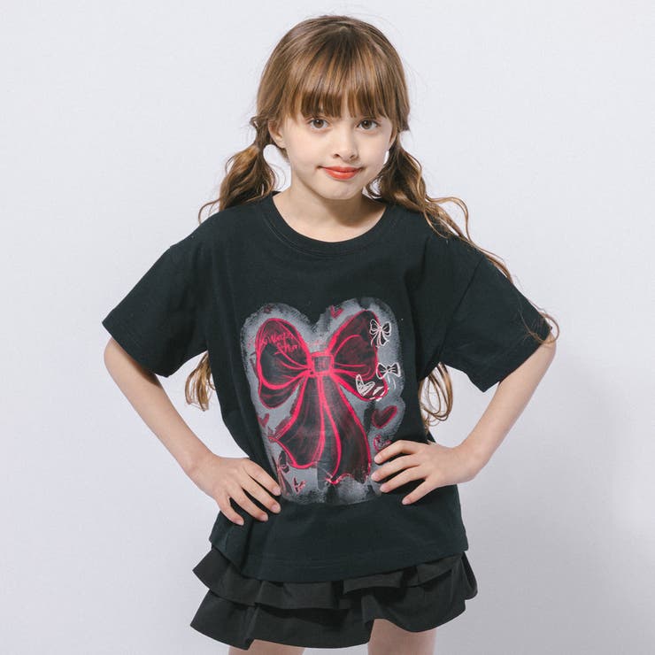 スプレーリボンプリントオーバーサイズTシャツ | URBAN CHERRY | 詳細画像9 