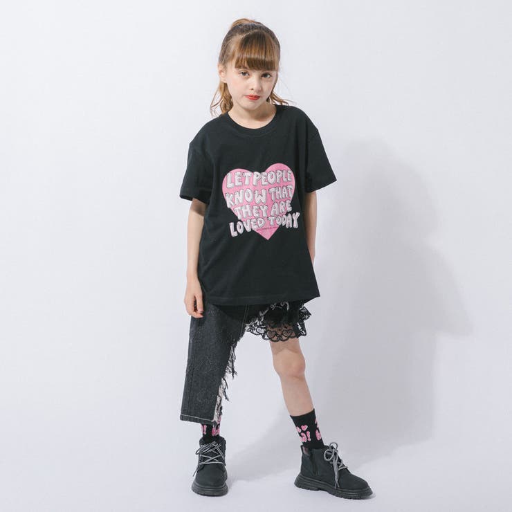 ハートロゴプリントデザインTシャツ | URBAN CHERRY | 詳細画像11 