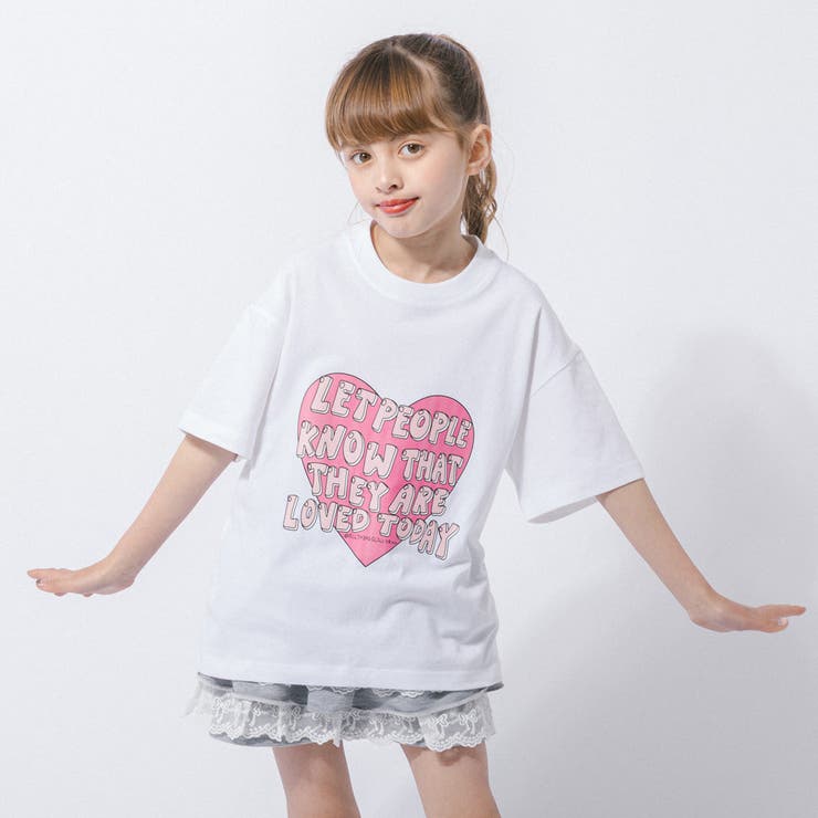 ハートロゴプリントデザインTシャツ | URBAN CHERRY | 詳細画像13 