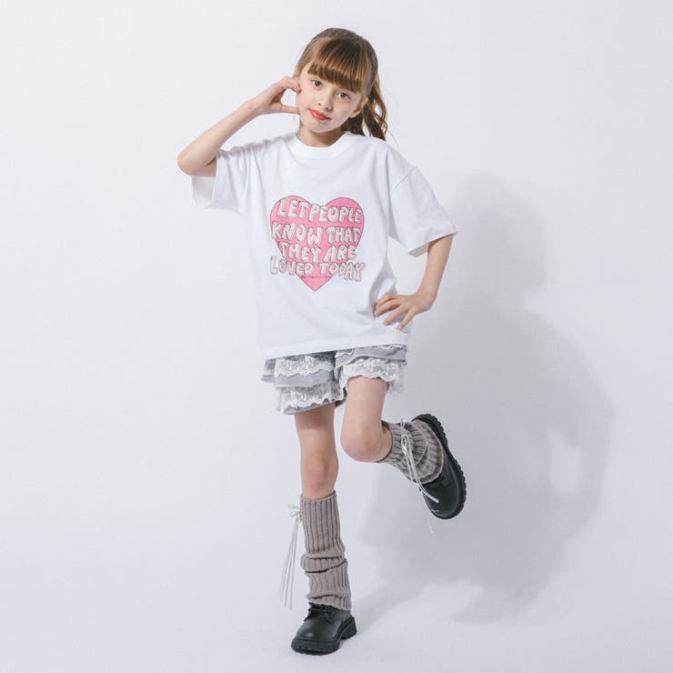 ハートロゴプリントデザインTシャツ | URBAN CHERRY | 詳細画像15 