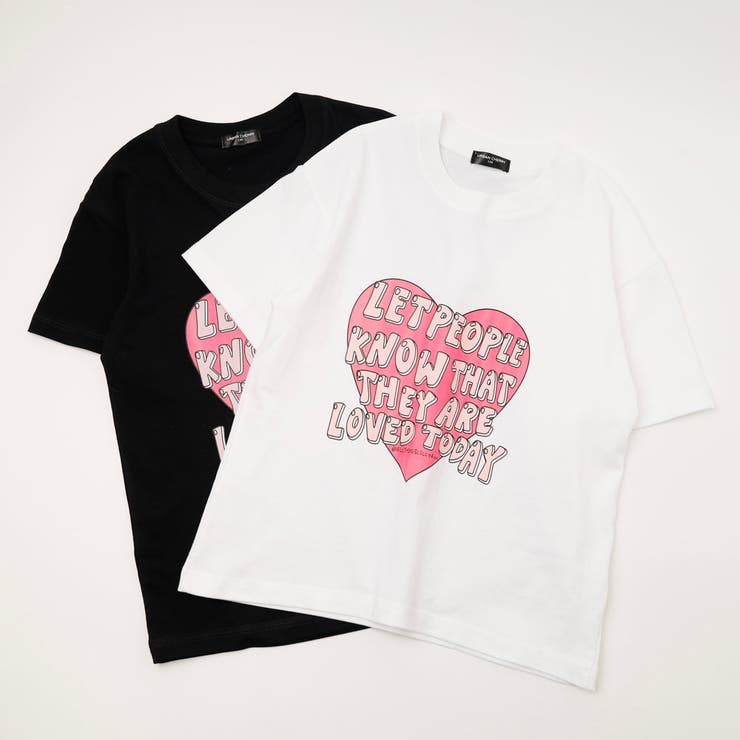 ハートロゴプリントデザインTシャツ | URBAN CHERRY | 詳細画像2 