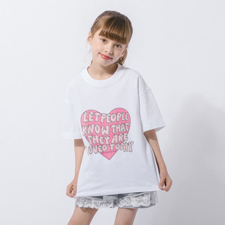 ハートロゴプリントデザインTシャツ | URBAN CHERRY | 詳細画像3 