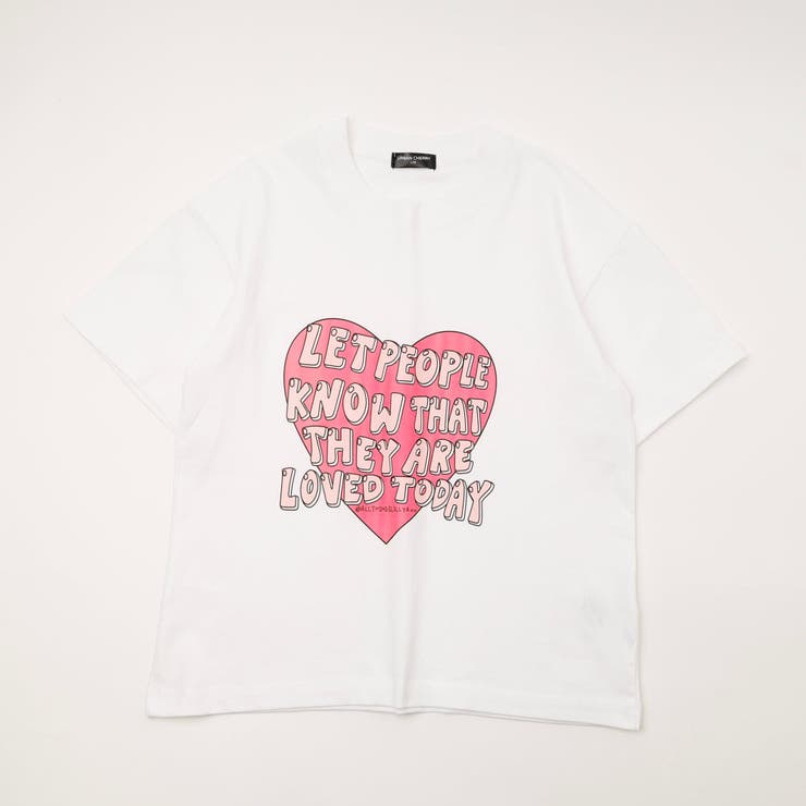 ハートロゴプリントデザインTシャツ | URBAN CHERRY | 詳細画像4 