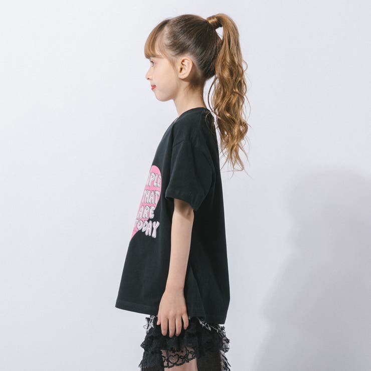 ハートロゴプリントデザインTシャツ | URBAN CHERRY | 詳細画像7 
