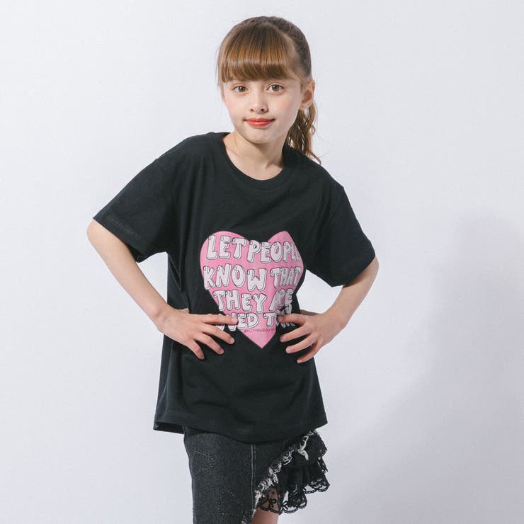 ハートロゴプリントデザインTシャツ | URBAN CHERRY | 詳細画像9 