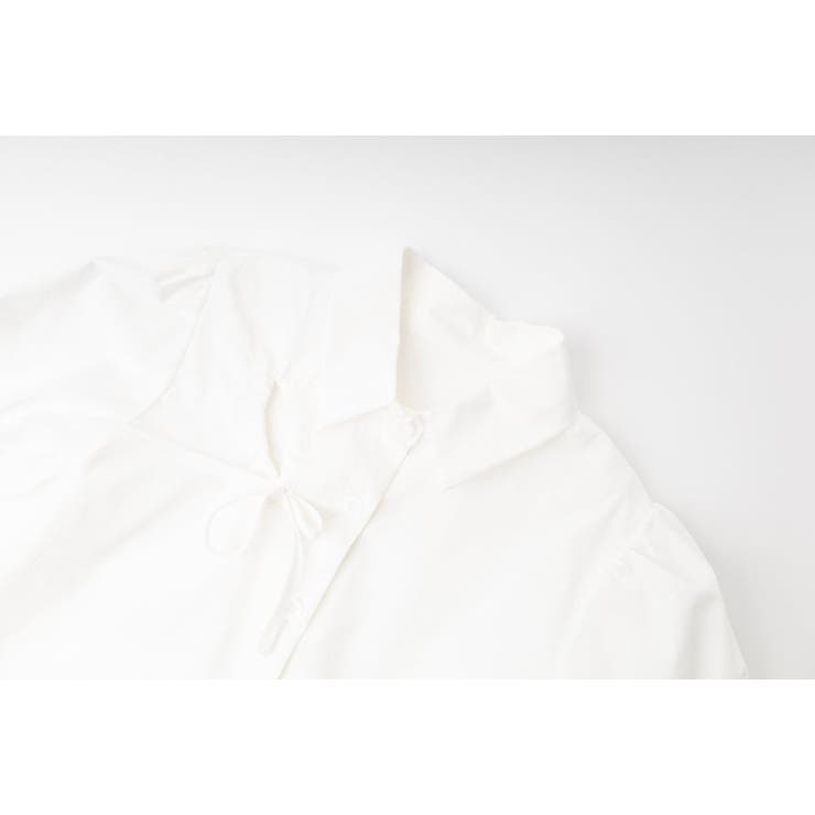 カットデザインギャザーパフスリーブクロップドブラウス | URBAN CHERRY | 詳細画像10 