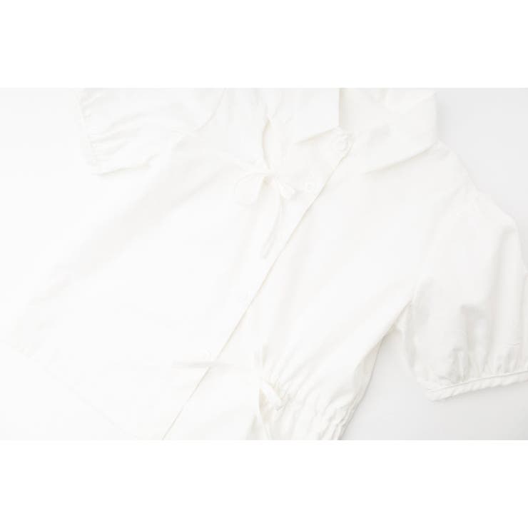 カットデザインギャザーパフスリーブクロップドブラウス | URBAN CHERRY | 詳細画像11 