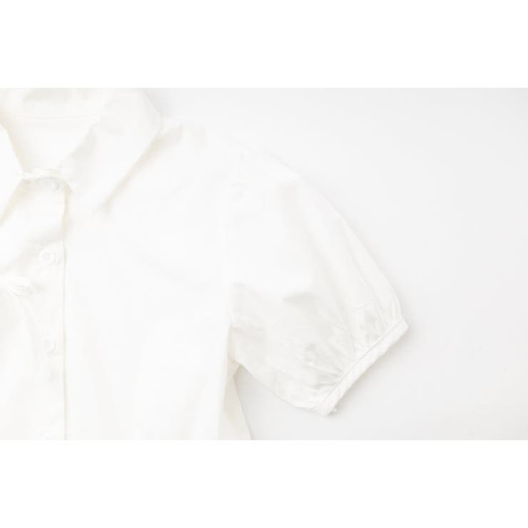 カットデザインギャザーパフスリーブクロップドブラウス | URBAN CHERRY | 詳細画像15 