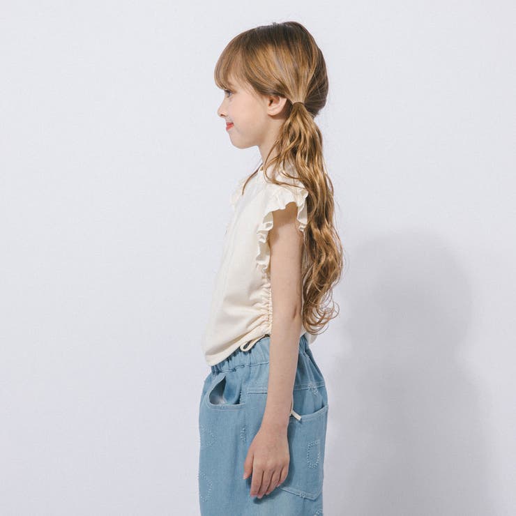 フレンチスリーブフリルサイドギャザートップス | URBAN CHERRY | 詳細画像13 