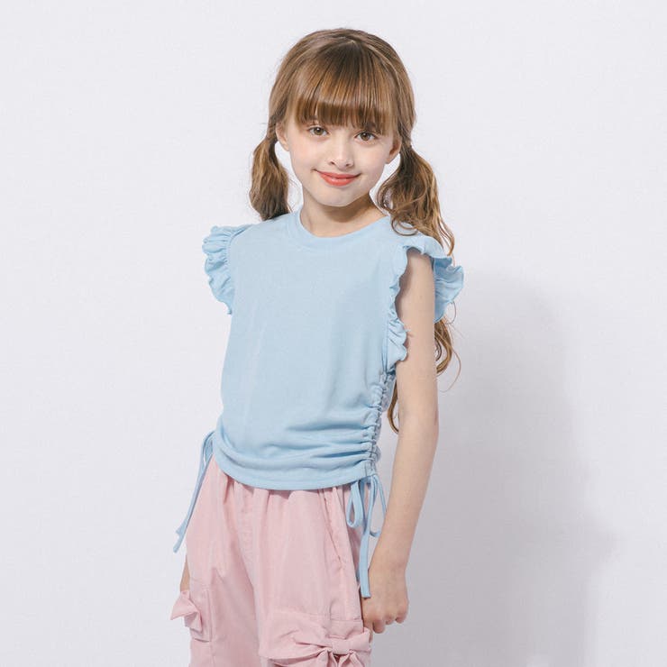 フレンチスリーブフリルサイドギャザートップス | URBAN CHERRY | 詳細画像17 