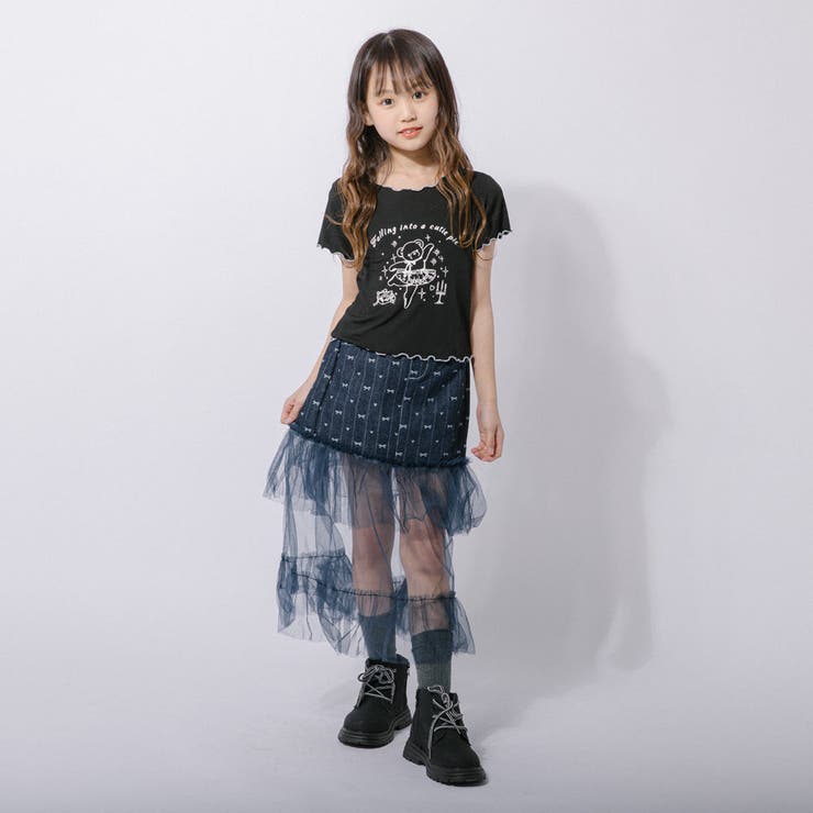 マルチプリント配色メロウTシャツ | URBAN CHERRY | 詳細画像14 