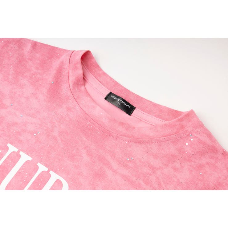 ラメデザインロゴプリントオーバーサイズTシャツ | URBAN CHERRY | 詳細画像15 