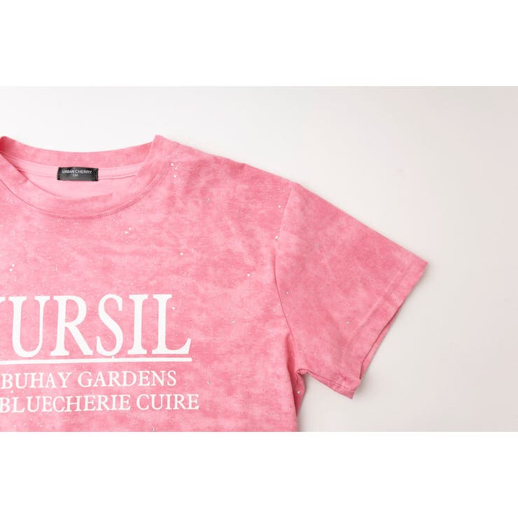 ラメデザインロゴプリントオーバーサイズTシャツ | URBAN CHERRY | 詳細画像18 