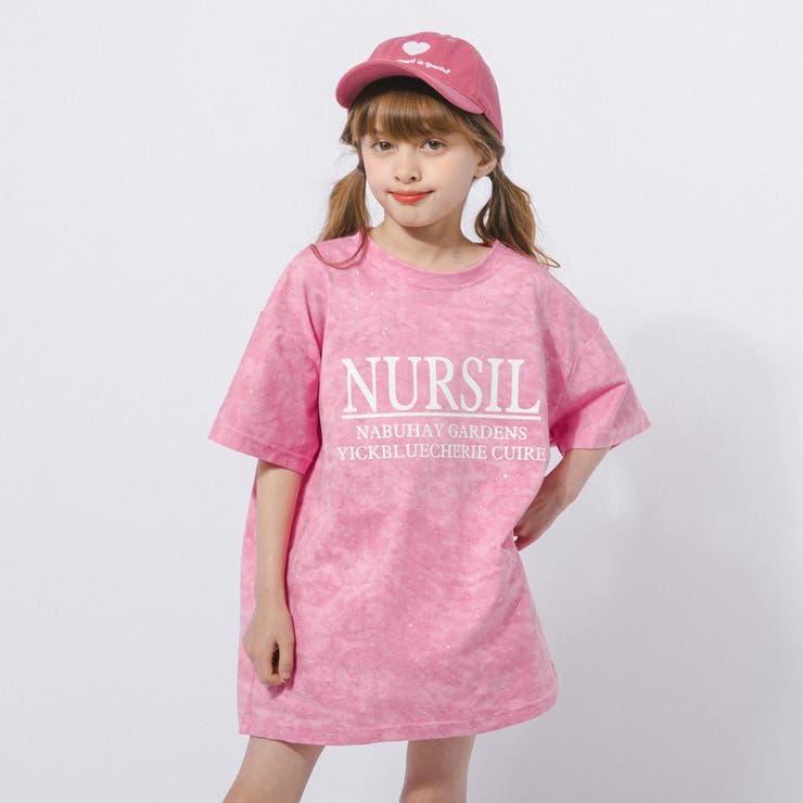 ラメデザインロゴプリントオーバーサイズTシャツ | URBAN CHERRY | 詳細画像25 