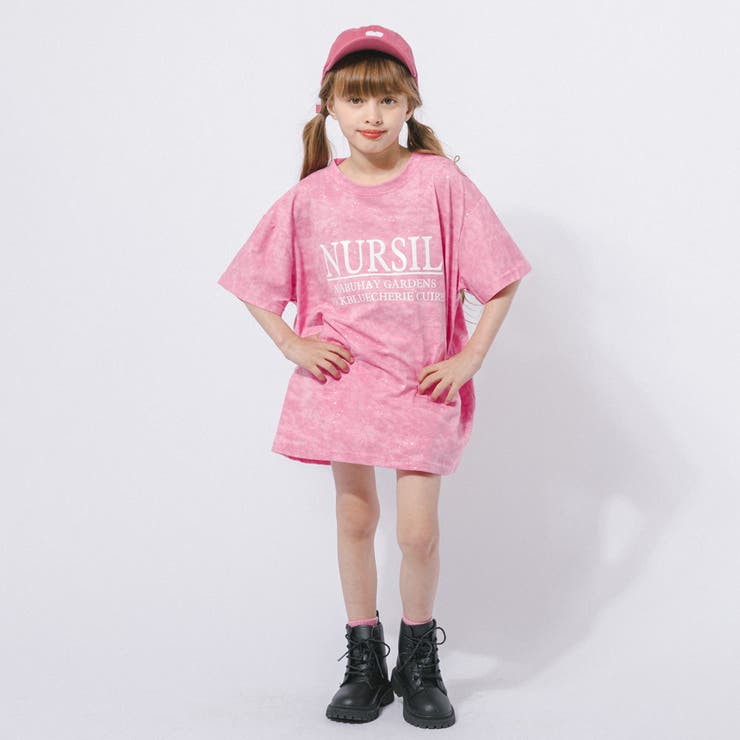 ラメデザインロゴプリントオーバーサイズTシャツ | URBAN CHERRY | 詳細画像26 