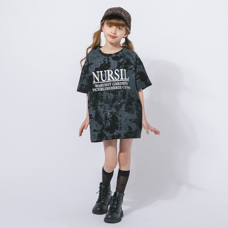 ラメデザインロゴプリントオーバーサイズTシャツ | URBAN CHERRY | 詳細画像27 