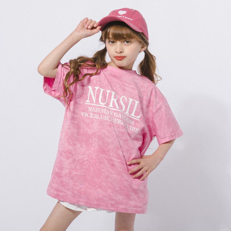 ラメデザインロゴプリントオーバーサイズTシャツ | URBAN CHERRY | 詳細画像3 