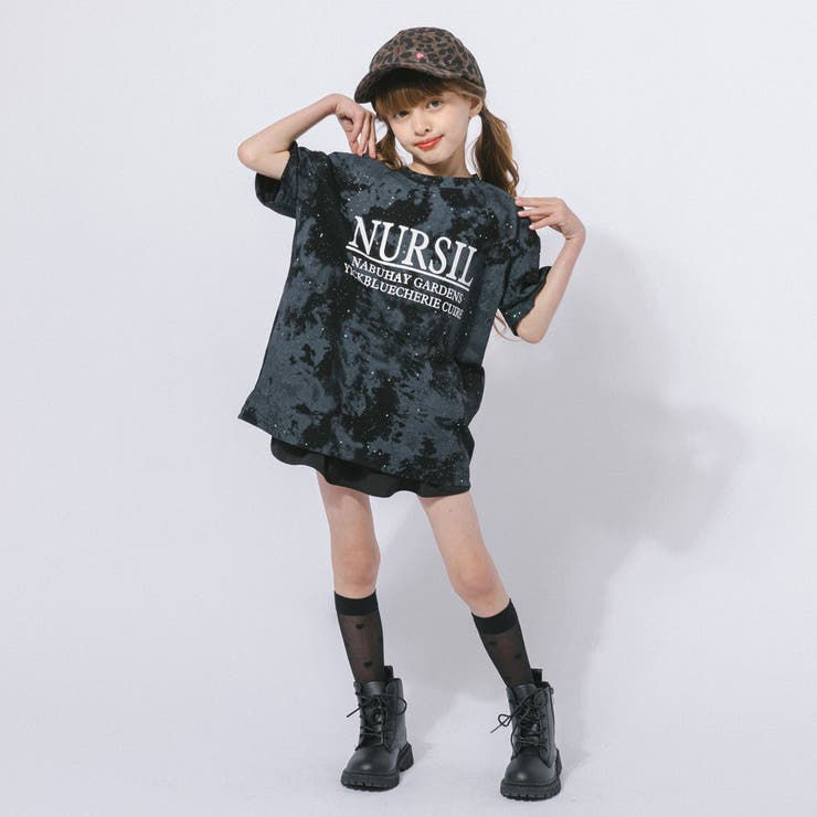 ラメデザインロゴプリントオーバーサイズTシャツ | URBAN CHERRY | 詳細画像9 