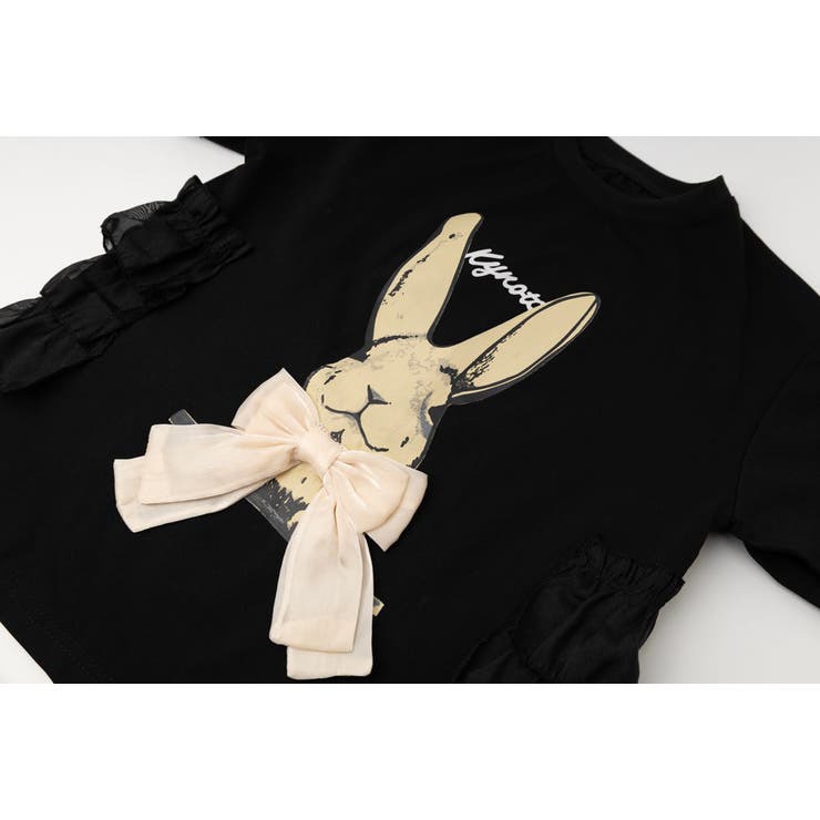 ラビットプリントオーガンジーリボンオーバーサイズTシャツ | URBAN CHERRY | 詳細画像19 