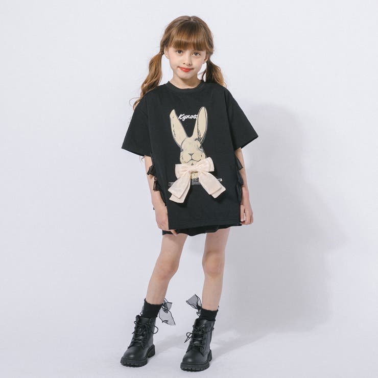 ラビットプリントオーガンジーリボンオーバーサイズTシャツ | URBAN CHERRY | 詳細画像27 