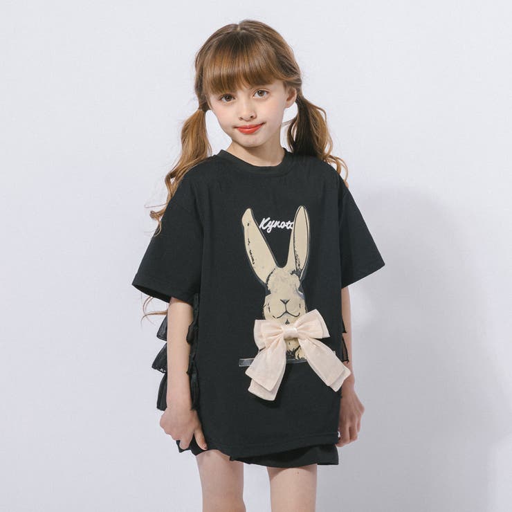 ラビットプリントオーガンジーリボンオーバーサイズTシャツ | URBAN CHERRY | 詳細画像28 