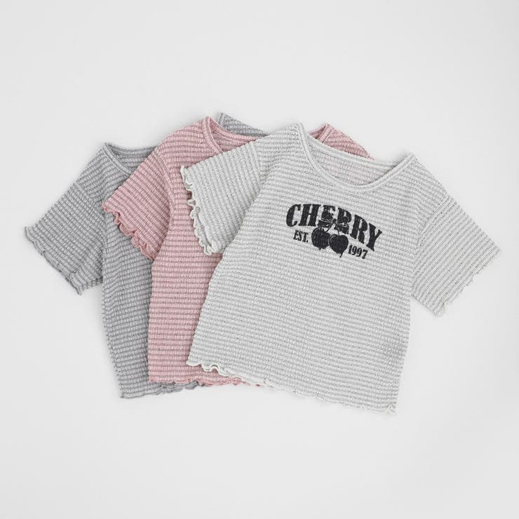 シャーリングチェリーロゴプリントミニトップス | URBAN CHERRY | 詳細画像2 