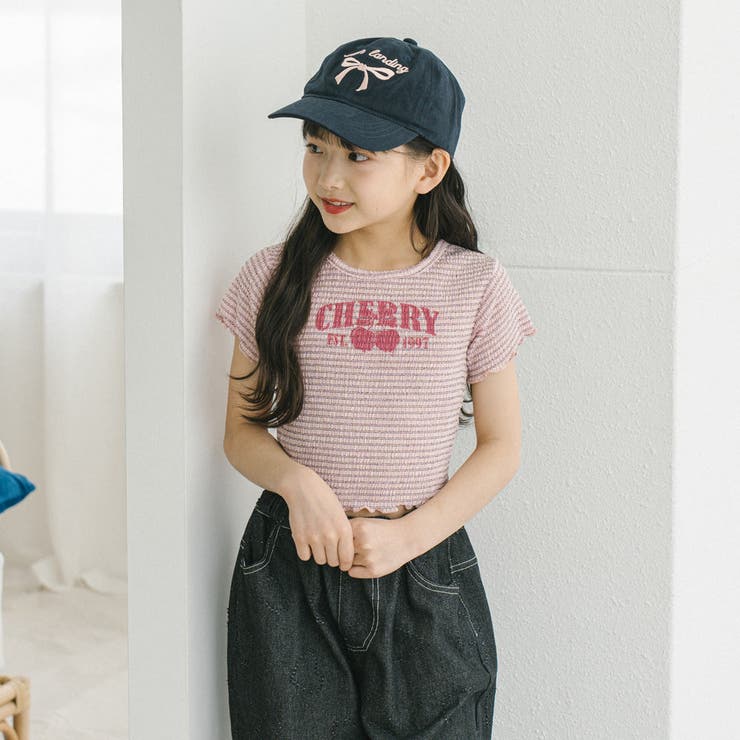 シャーリングチェリーロゴプリントミニトップス | URBAN CHERRY | 詳細画像4 