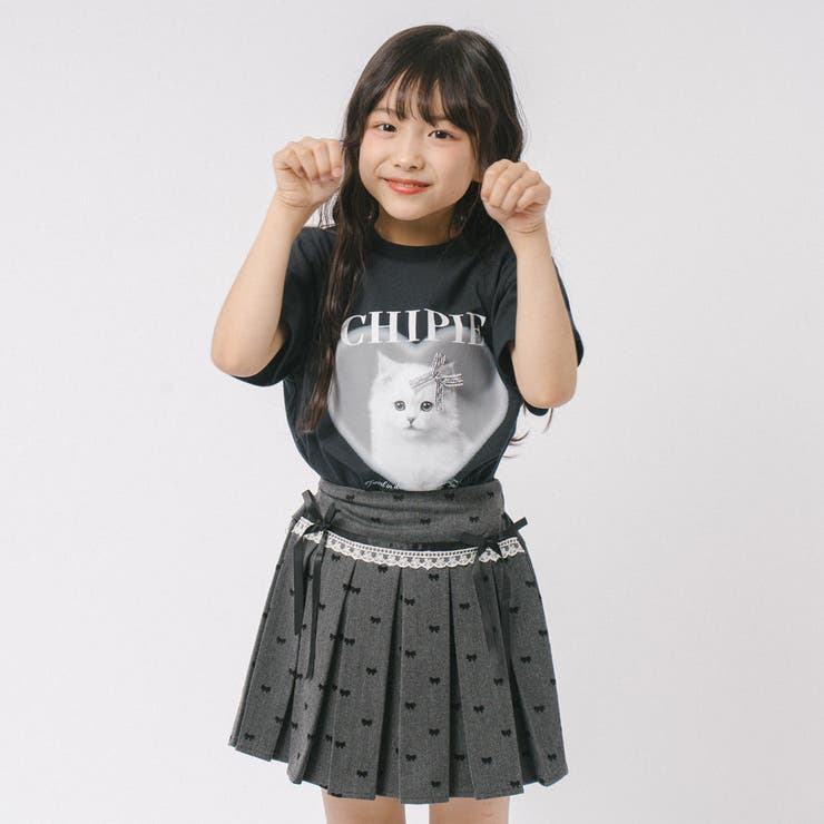 【CHIPIE/シピ】"ときめろT"(綿100%)キャットプリントTシャツ | URBAN CHERRY | 詳細画像4 