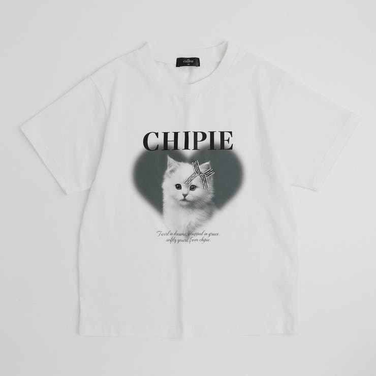 【CHIPIE/シピ】"ときめろT"(綿100%)キャットプリントTシャツ | URBAN CHERRY | 詳細画像7 