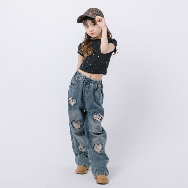 ラインストーンデザインリブミニTシャツ | URBAN CHERRY | 詳細画像12 