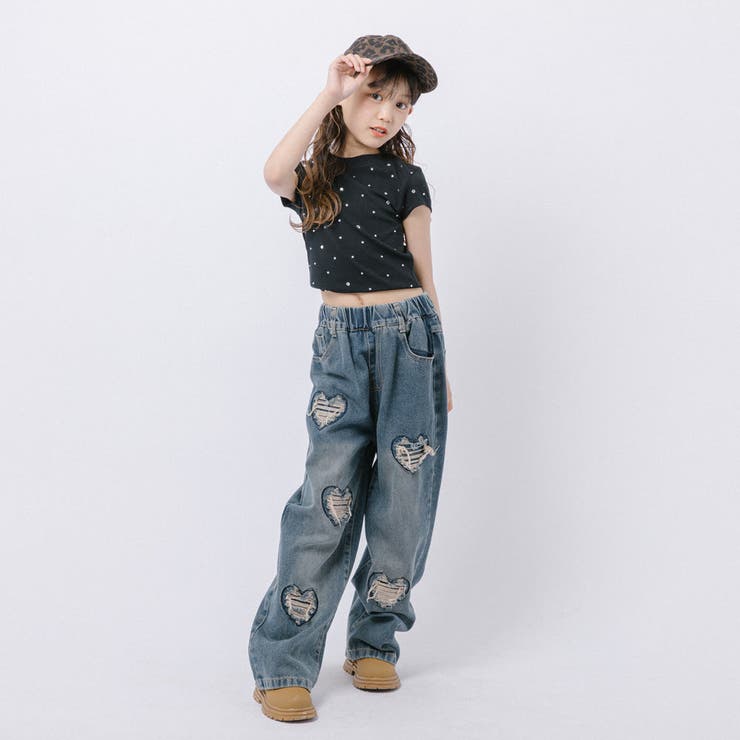 ラインストーンデザインリブミニTシャツ | URBAN CHERRY | 詳細画像25 