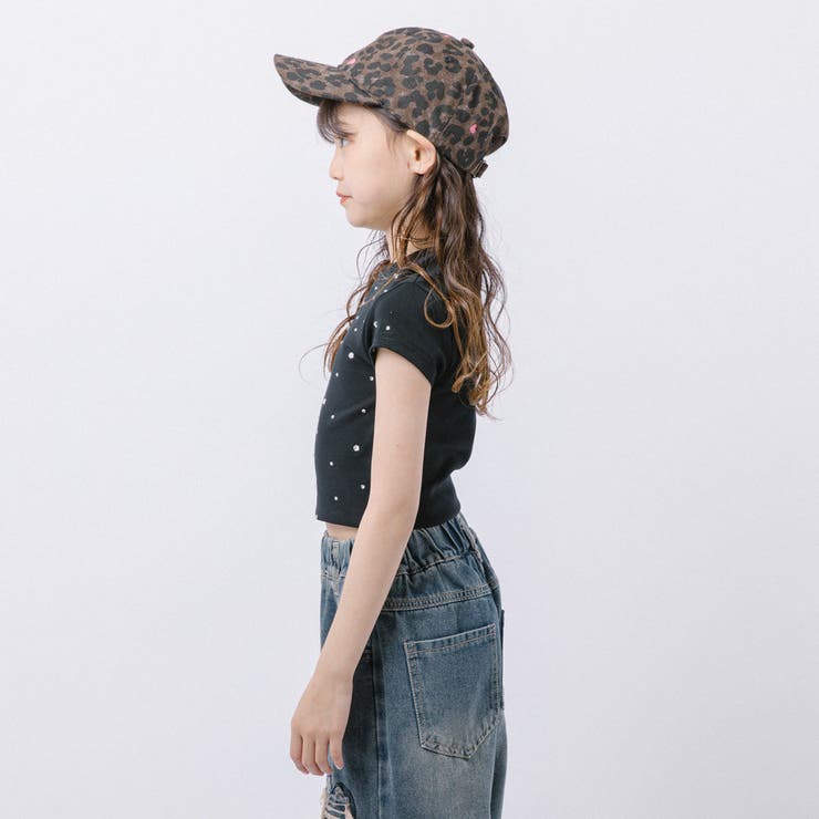 ラインストーンデザインリブミニTシャツ | URBAN CHERRY | 詳細画像7 