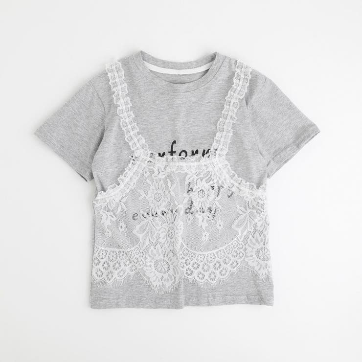 レースキャミドッキングTシャツ | URBAN CHERRY | 詳細画像2 