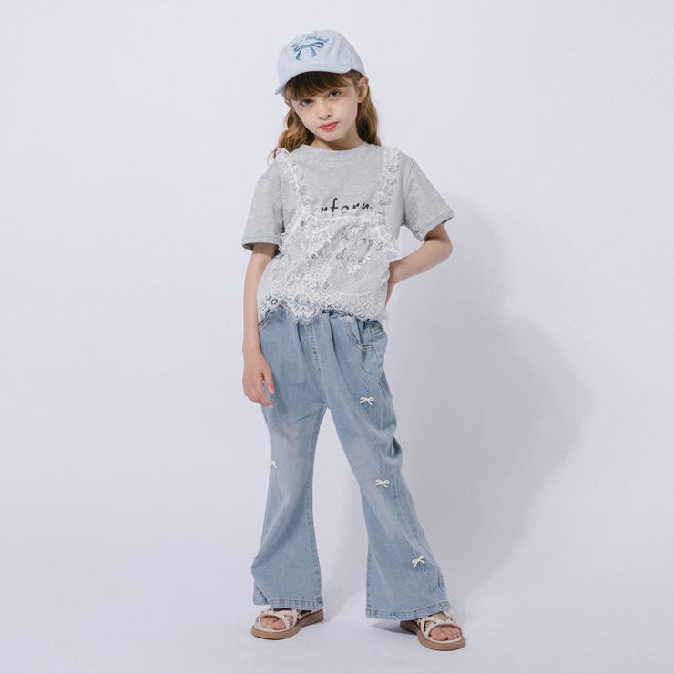 レースキャミドッキングTシャツ | URBAN CHERRY | 詳細画像3 