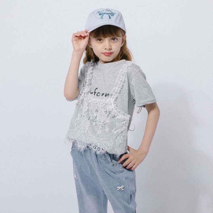 レースキャミドッキングTシャツ | URBAN CHERRY | 詳細画像7 