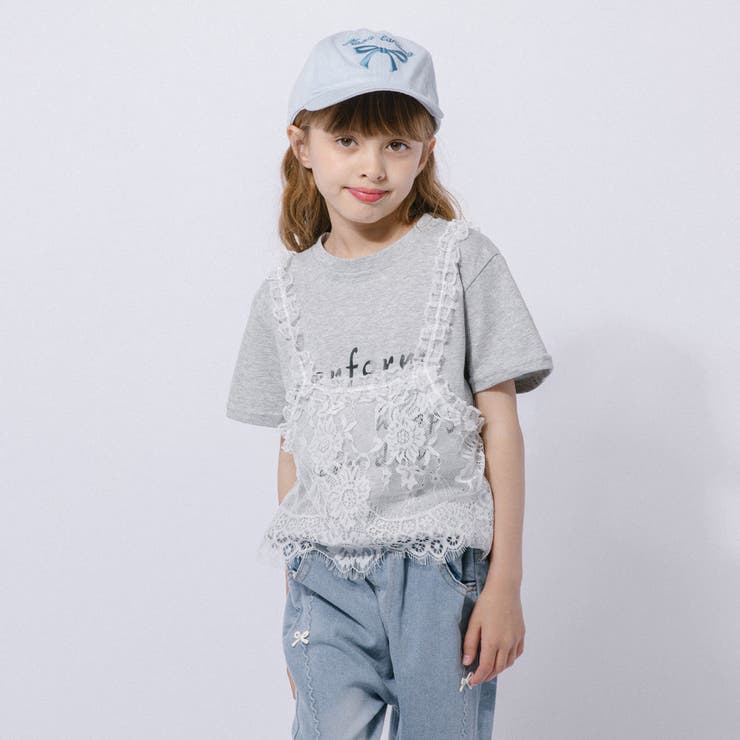 レースキャミドッキングTシャツ | URBAN CHERRY | 詳細画像8 