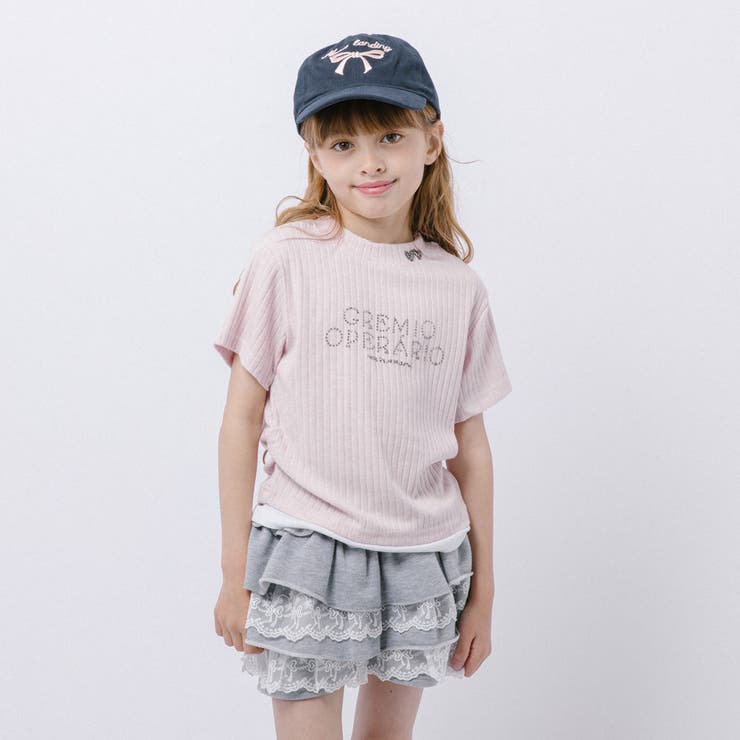 レイヤードラインストーンロゴデザインリブトップス | URBAN CHERRY | 詳細画像12 