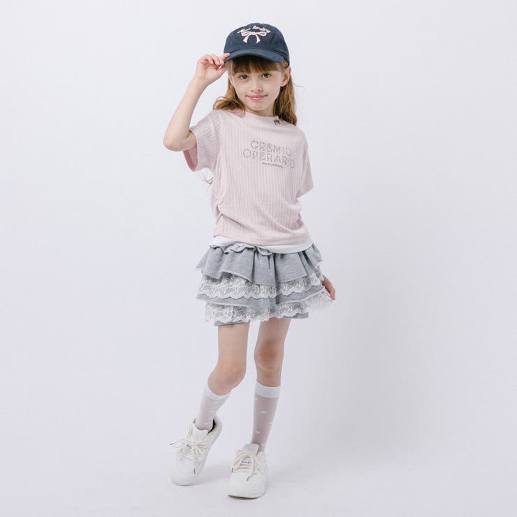 レイヤードラインストーンロゴデザインリブトップス | URBAN CHERRY | 詳細画像13 