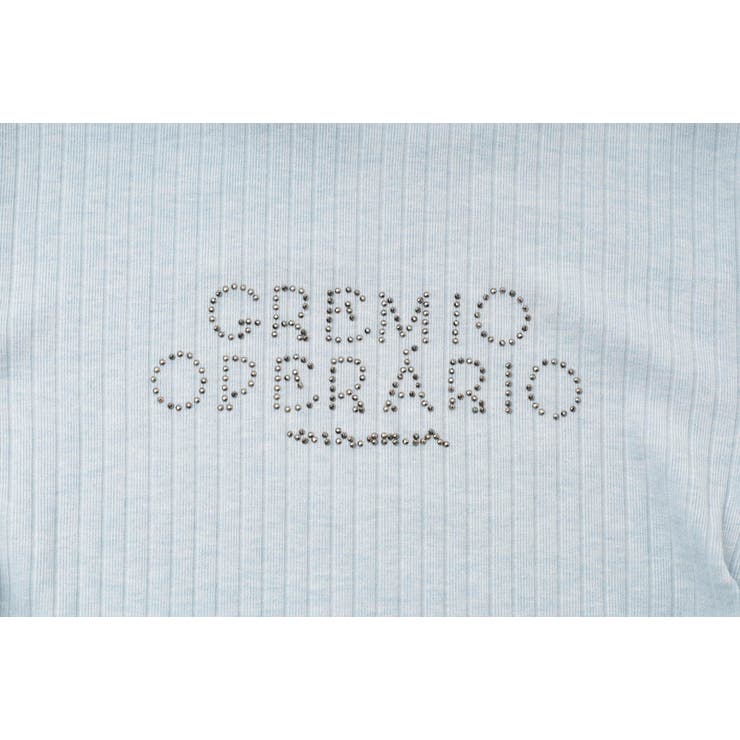 レイヤードラインストーンロゴデザインリブトップス | URBAN CHERRY | 詳細画像24 