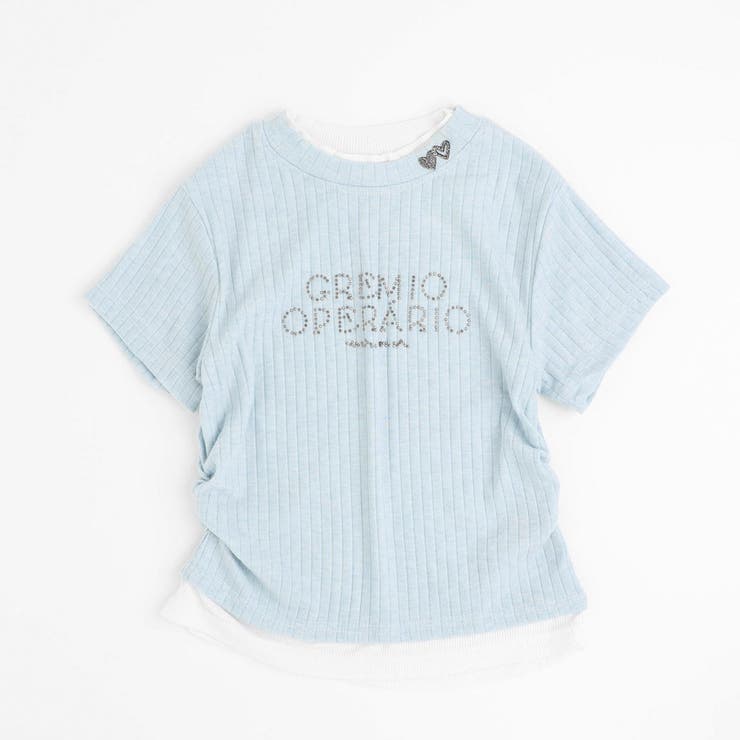 レイヤードラインストーンロゴデザインリブトップス | URBAN CHERRY | 詳細画像5 