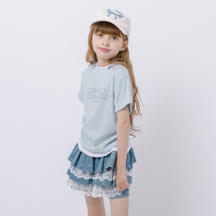 レイヤードラインストーンロゴデザインリブトップス | URBAN CHERRY | 詳細画像9 
