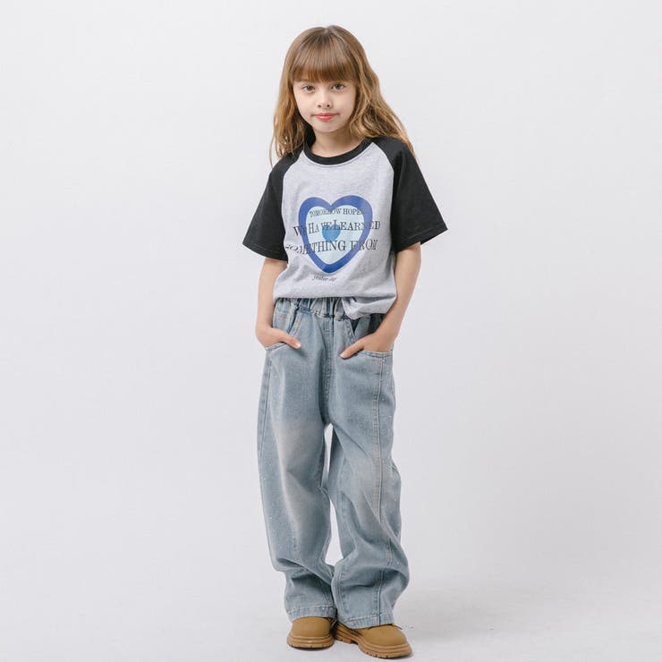 ハートプリントラグランオーバーサイズTシャツ | URBAN CHERRY | 詳細画像15 