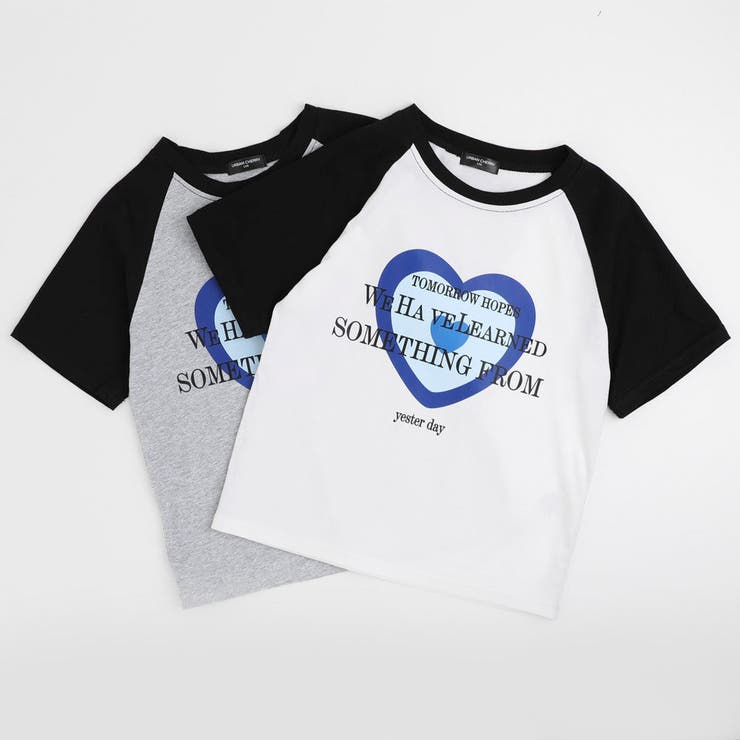 ハートプリントラグランオーバーサイズTシャツ | URBAN CHERRY | 詳細画像4 