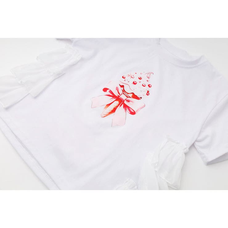 アイスロゴプリントバックフリルデザインTシャツ | URBAN CHERRY | 詳細画像10 