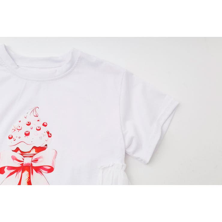 アイスロゴプリントバックフリルデザインTシャツ | URBAN CHERRY | 詳細画像13 