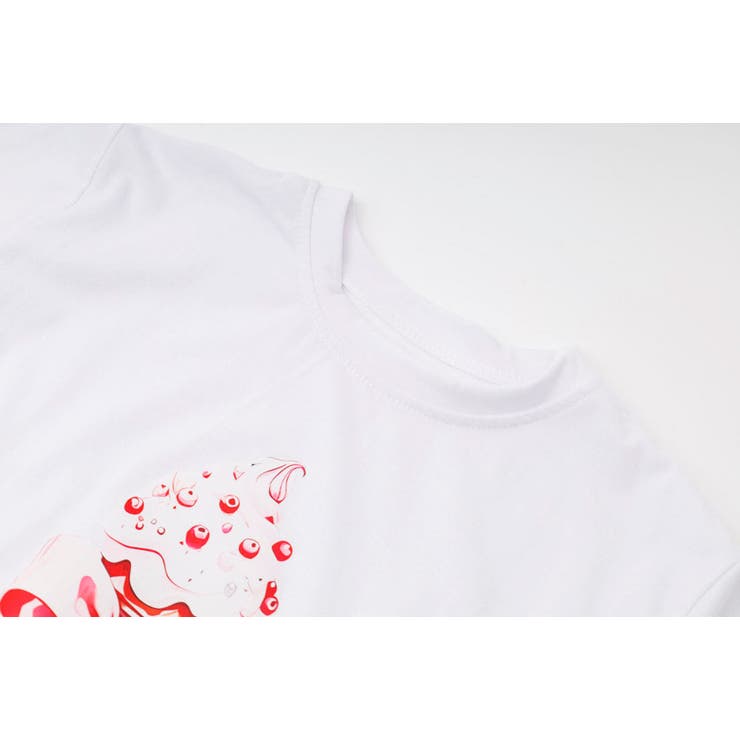 アイスロゴプリントバックフリルデザインTシャツ | URBAN CHERRY | 詳細画像9 